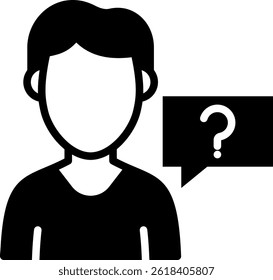 Ask For Help Icon Mixed Vector Illustration