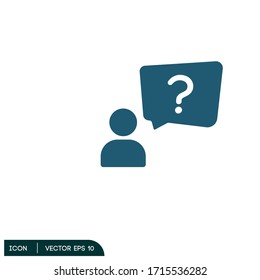 ask icon faq symbol illustration design element vector eps 10