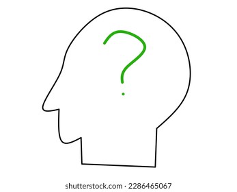 ask icon isolated on white background element. Icon Flat Style Vector illustration.