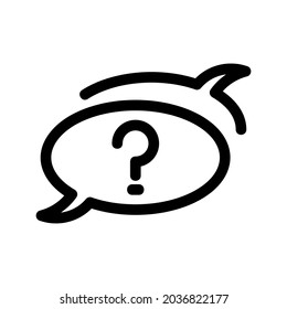 icono de preguntar o logotipo símbolo de signo aislado ilustración vectorial - iconos vectoriales de estilo negro de alta calidad
