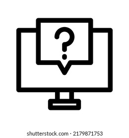 icono de preguntar o logotipo símbolo de signo aislado ilustración vectorial - iconos vectoriales de estilo negro de alta calidad
