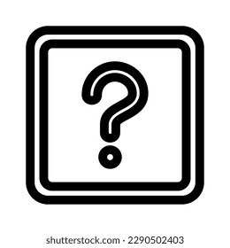 icono de preguntar o logotipo símbolo de signo aislado ilustración vectorial - iconos vectoriales de estilo negro de alta calidad