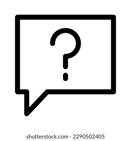 icono de preguntar o logotipo símbolo de signo aislado ilustración vectorial - iconos vectoriales de estilo negro de alta calidad
