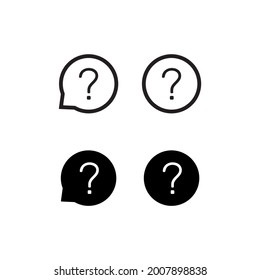 Icono de pregunta. Diseño de ilustración vectorial.