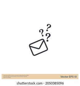 elemento de diseño simple del icono de carta de solicitud