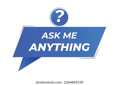 Ask me anything vector illustration