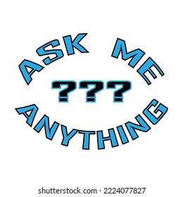 Ask me anything. web banner. Design template page. I Digital technology background. Vector illustration. Stock image. 