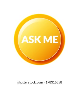 Ask me circular icon 