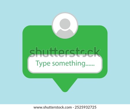 Ask me a question box. Instagram Ask me a question box background concept. Communication, reaction, comment, followers. Feedback concept. Template design, user interface. Vector illustration.