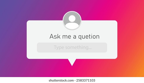 Ask Me a Question Box Template