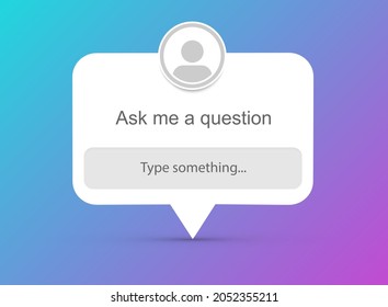 Ask me anything vector design. 18932043 Vector Art at Vecteezy