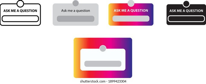Ask me a question, vector illustration	
