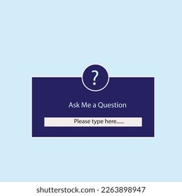 Ask Me a Question Web Page
