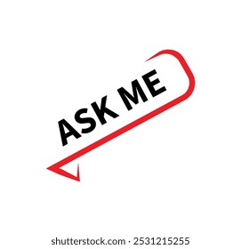 ask me sign information text	