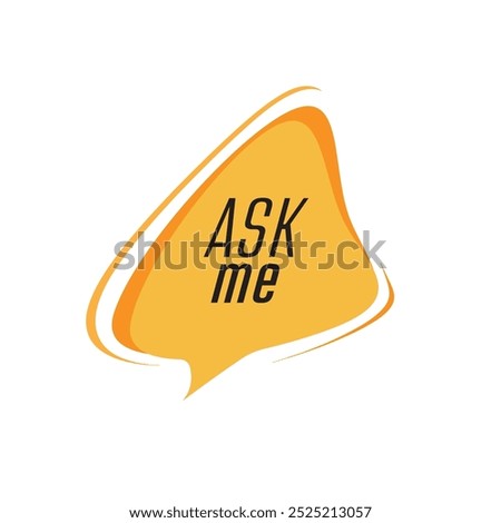 ask me sign information text	