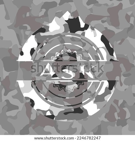 Ask on grey camo pattern 