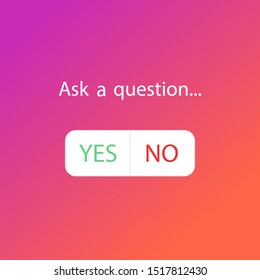 Ask question icon. Green check marks and red crosses. Vector illustration flat design