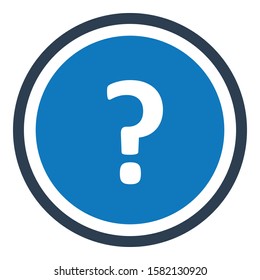 Ask question icon. Vector graphics.