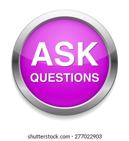 Ask Questions Button Stock Vector (Royalty Free) 277022903 | Shutterstock