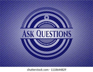 Ask Questions jean background