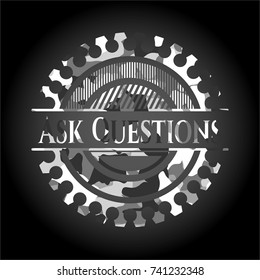 Ask Questions on grey camo pattern
