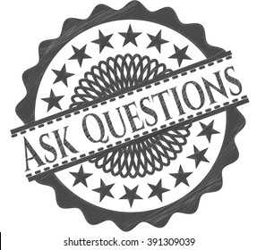 Ask Questions pencil effect