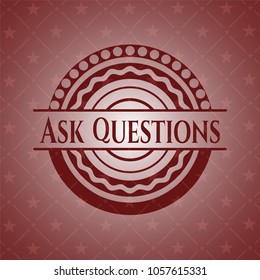 Ask Questions red emblem