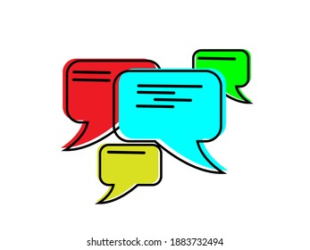 ask simple icon full color vcector illustration