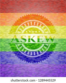 Askew lgbt colors emblem 