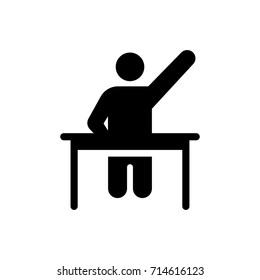 Asking icon illustration isolated vector sign symbol
