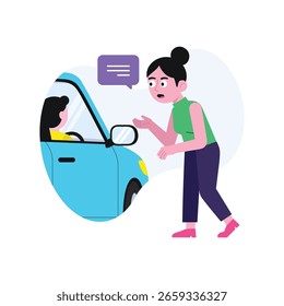 Asking For Lift Vector illustration. EPS 10 file