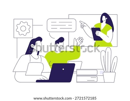 Asking a question isolated cartoon vector illustrations. Young boy raises hand and asks a question to the lecturer, educational process, university classes, student lifestyle vector cartoon.