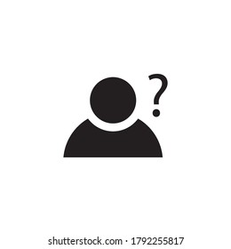asking related vector icon logo design