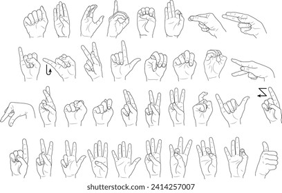 ASL Alphabet American Sign Language numbers letters