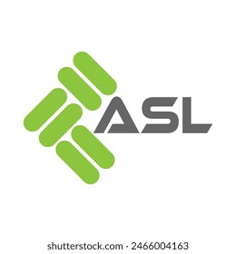 ASL letter logo vector design, ASL simple and modern logo. ASL luxurious alphabet design