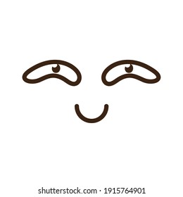 asleep cartoon face emoticon icon vector illustration design