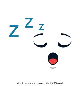 asleep face emoji character