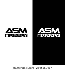 ASM Letter Initial Logo Design Vector Illustration Stock Vector