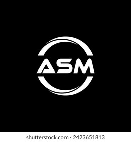 ASM Letter Logo Design, Inspiration for a Unique Identity. Modern Elegance and Creative Design. Watermark Your Success with the Striking this Logo.