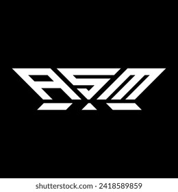 ASM letter logo vector design, ASM simple and modern logo. ASM luxurious alphabet design  