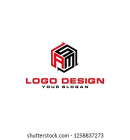 asm logo design , alphabet logo , geometric logo , 