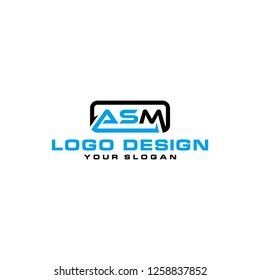 asm logo design , alphabet logo , square logo , initial logo design