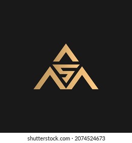 asm logo vector, asm triangle logo