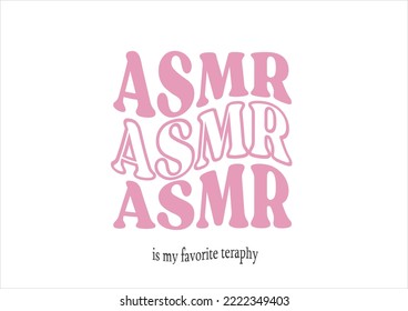 asmr pink vector design hand drawn