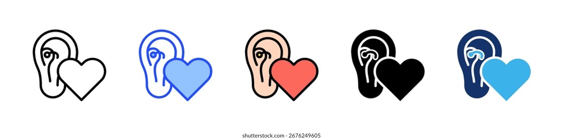 Coleção De Ícones De Podcast Asmr Com Vários Estilos