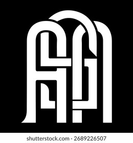 ASN letter design. ASN letter technology logo design. ASN Monogram logo design for an entrepreneur and business