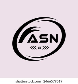 ASN letter logo Design. ASN Simple and modern logo. ASN monogram logo. ASN Abstract Alphabet vector logo Design.