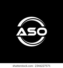 ASO Logo Design, Inspiration for a Unique Identity. Modern Elegance and Creative Design. Watermark Your Success with the Striking this Logo.