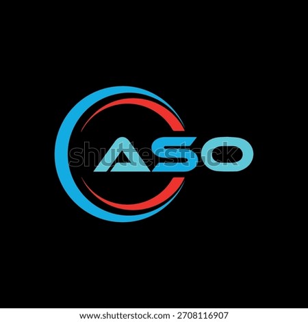 ASO low poly letter logo vector design. ASO lower poly logo design. Low poly logo.