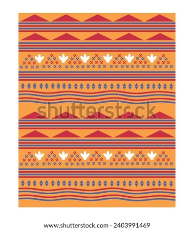 aso oke cloth design vector isolated